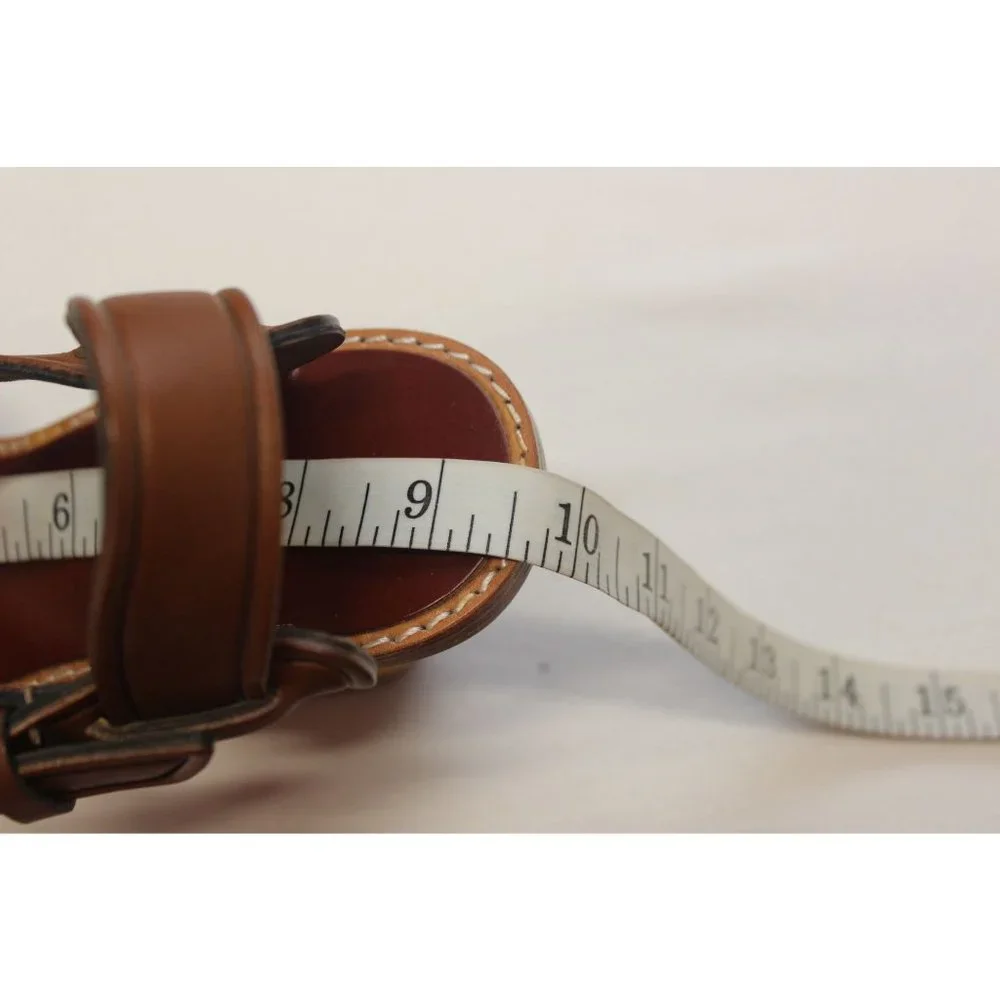 Bawcock wood leather adjustable buckle cross strap wedge sandals‎ 37